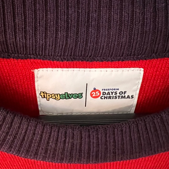 SALE TODAY!✨NWT 🆕 Fun Frenchie TIPSY ELVES Christmas/Holiday Sweater🎄 - Picture 7 of 8